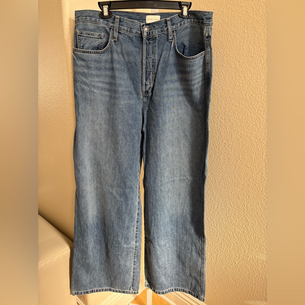 Favorite Daughter The Masha Super High Rise Wide Leg in Long Beach - Size 34 - Picture 7 of 9